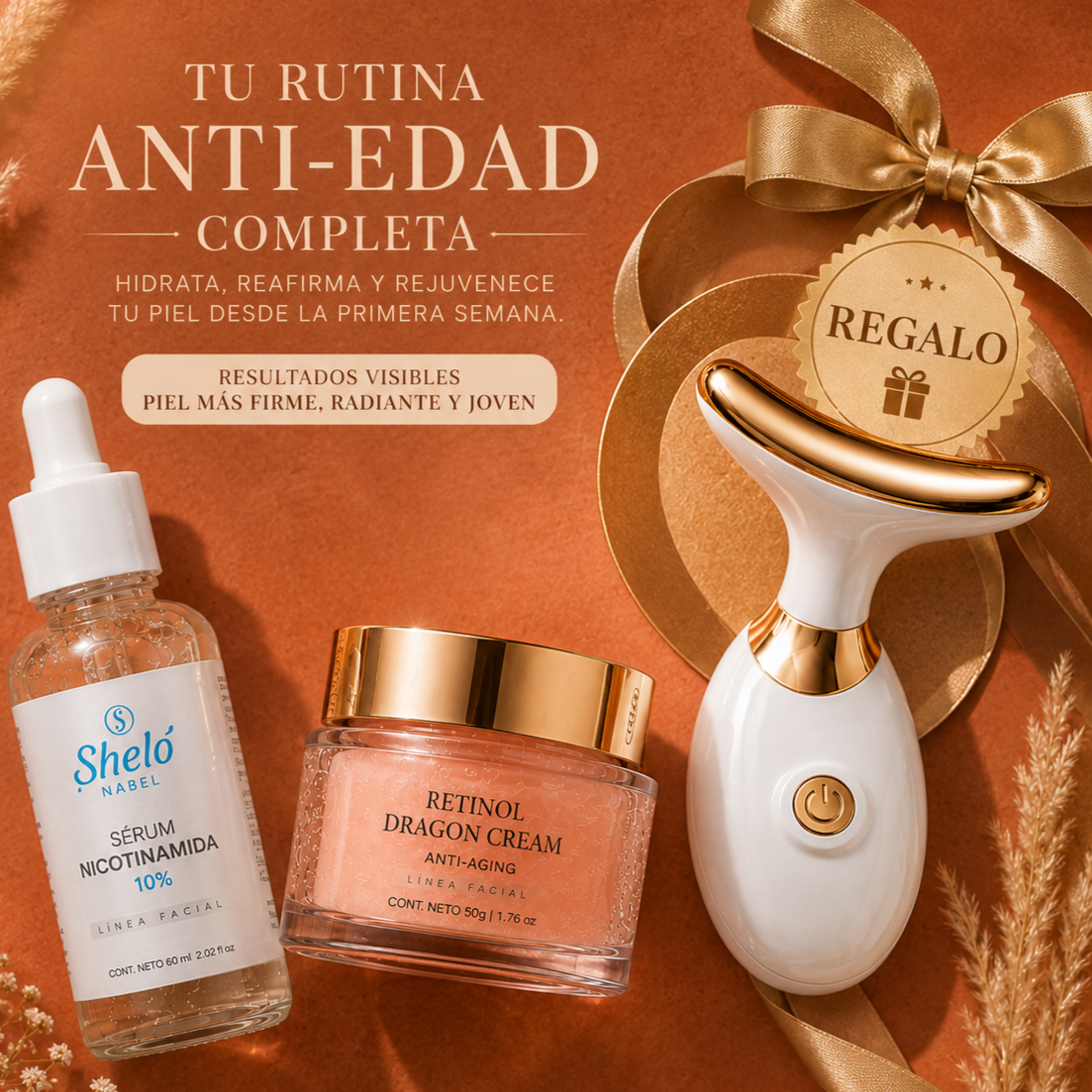 Compra el la Crema Antiedad con Retinolel y llévate GRATIS Masajeador Facial EPL — ¡Rejuvenece en casa como en una clínica!"