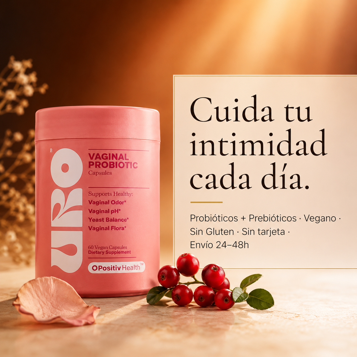 Probióticos vaginales para el cuidado íntimo femenino