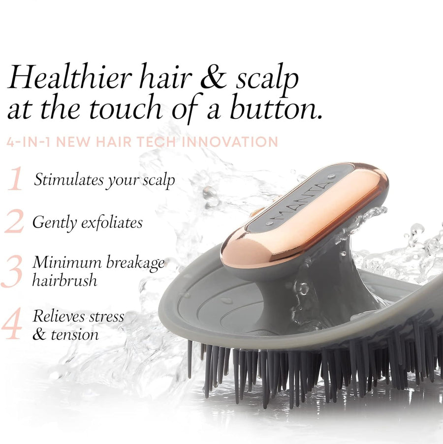 Cepillo Masajeador para Cabello — Estimula el Cuero Cabelludo y Reduce la Caída