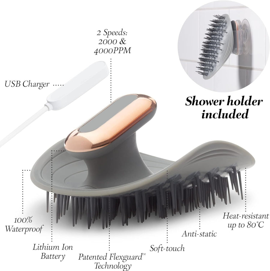 Cepillo Masajeador para Cabello — Estimula el Cuero Cabelludo y Reduce la Caída