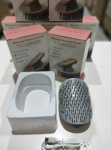 Cepillo Masajeador para Cabello — Estimula el Cuero Cabelludo y Reduce la Caída