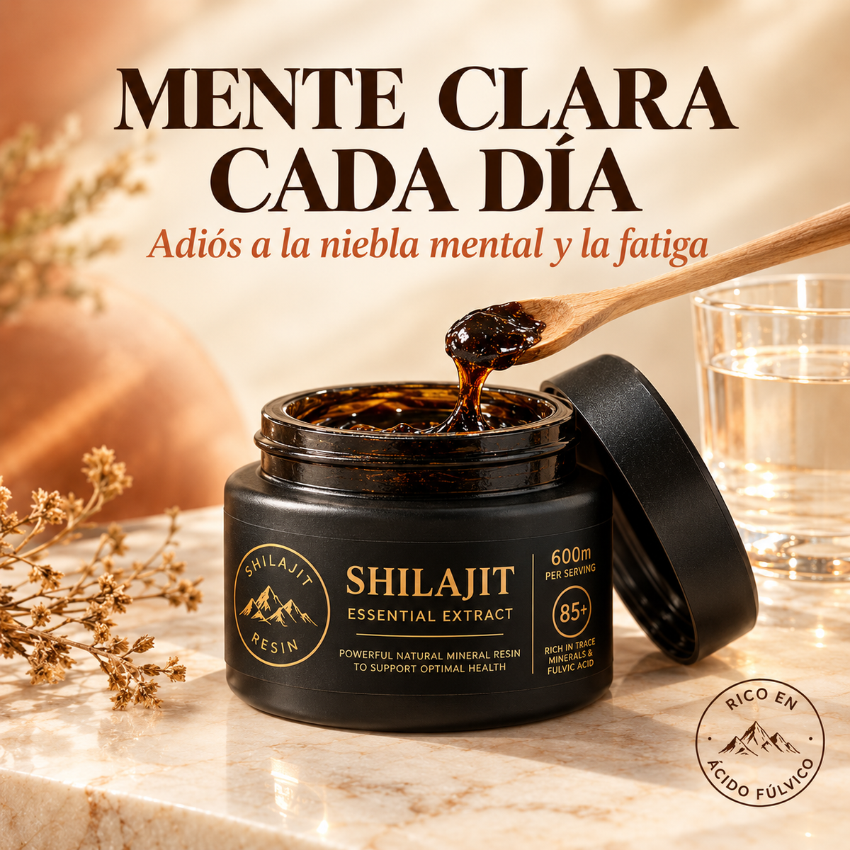 Shilajit Puro del Himalaya — Resina 100% Natural