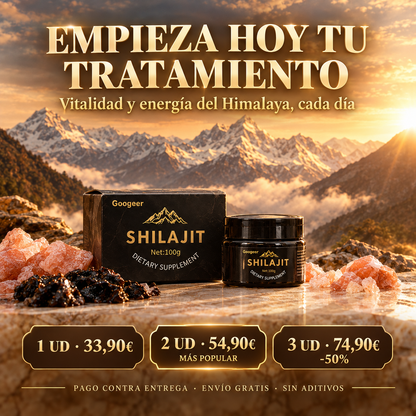 Shilajit Puro del Himalaya — Resina 100% Natural