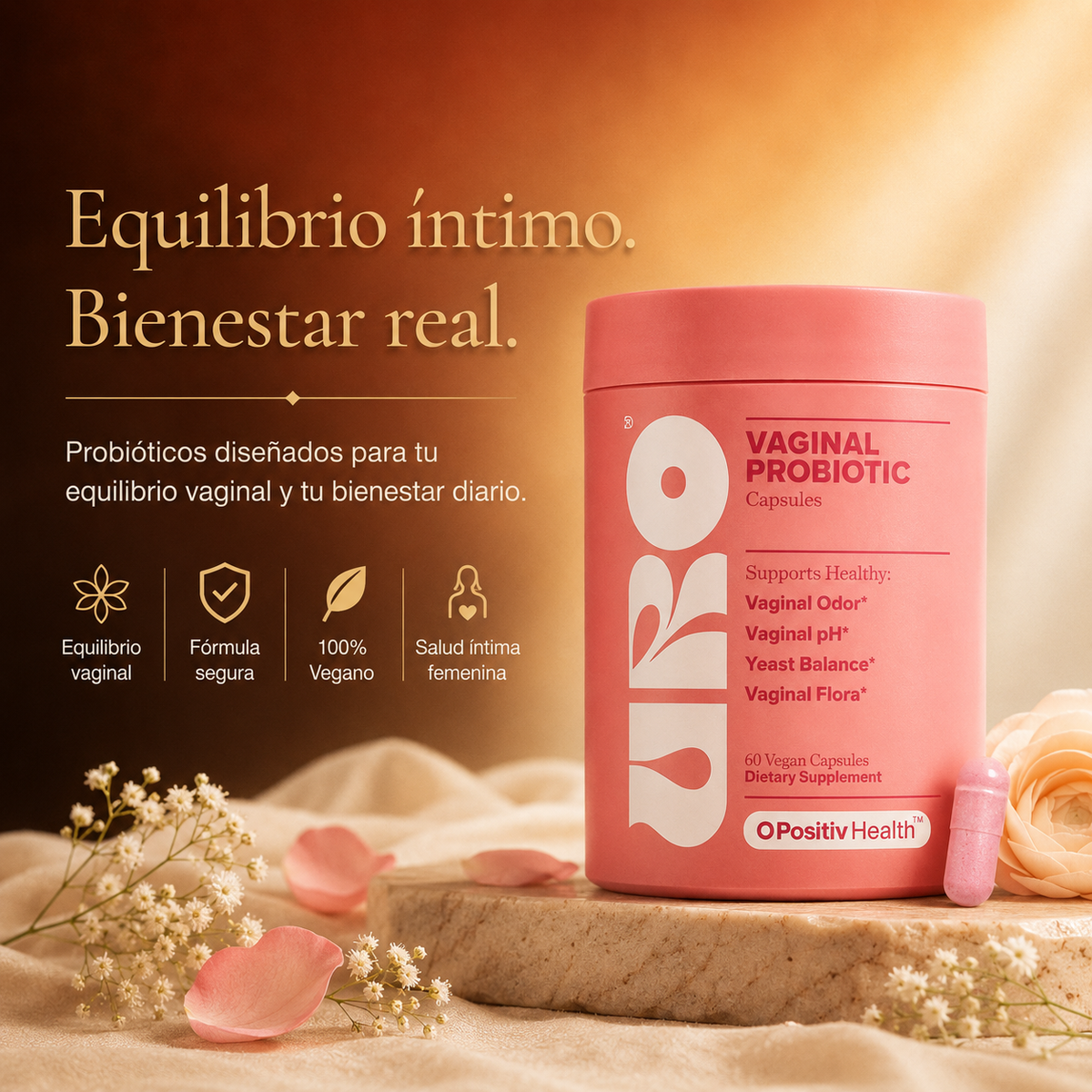 Probióticos vaginales para el cuidado íntimo femenino