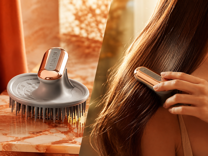 Cepillo Masajeador para Cabello — Estimula el Cuero Cabelludo y Reduce la Caída