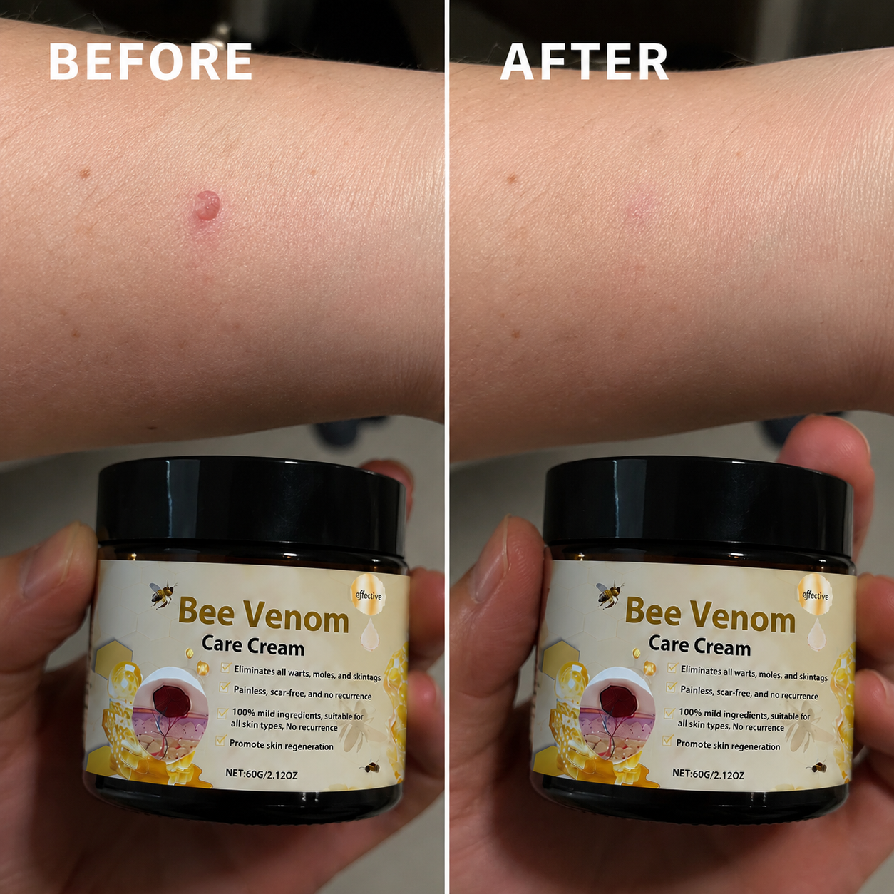 Crema Reparadora de Veneno de Abeja 60g — Hidratación Profunda y Piel Suave