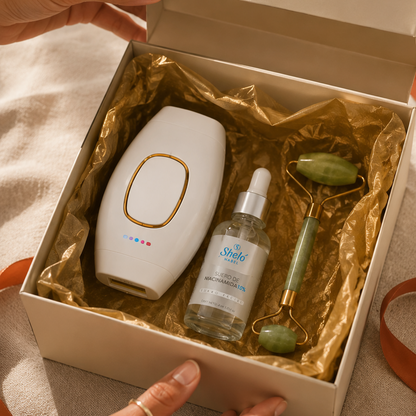 Kit Piel de Porcelana 3 en 1 —  Depilación Definitiva + Jade + Sérum