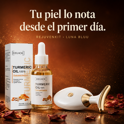 Masajeador Lifting Cuello Pro™ + Aceite Potenciador de Cúrcuma GRATIS