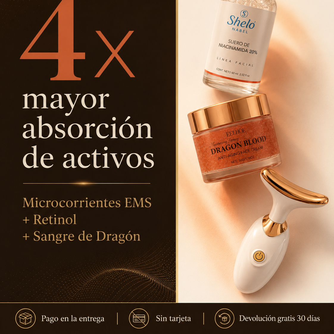 Ritual Día y Noche: Sérum + Crema Retinol + Masajeador gratis
