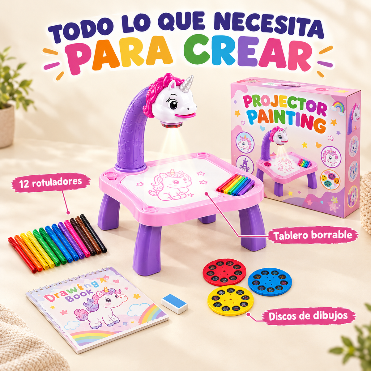 Mini escritorio de aprendizaje