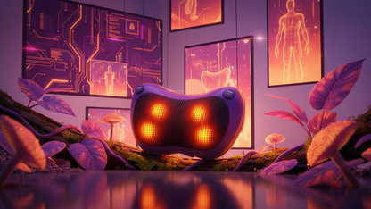 Masajeador Shiatsu Cervical con Calor Infrarrojo y 4 Cabezales