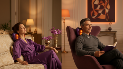 Masajeador Shiatsu Cervical con Calor Infrarrojo y 4 Cabezales