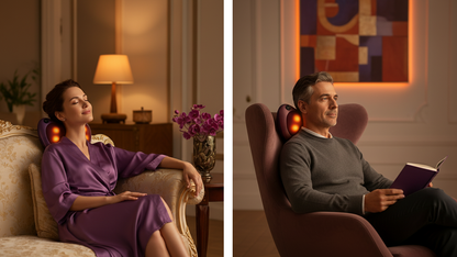 Masajeador Shiatsu Cervical con Calor Infrarrojo y 4 Cabezales