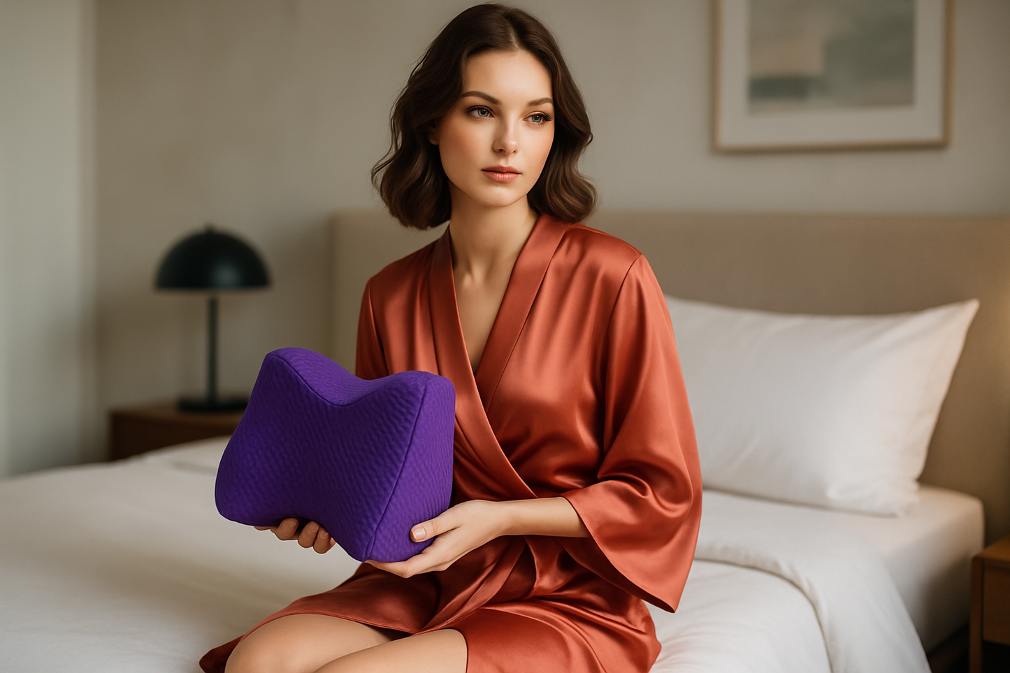 Almohada Ortopédica para Piernas con Cinta de Sujeción